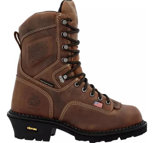 Botas Georgia Boots Logger Usa Made - A Pedido_exkarg Marrón X 37 Ar