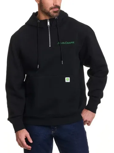 Buzo John Deere Men's Quarter Zip Black - A Pedido S Negro 2