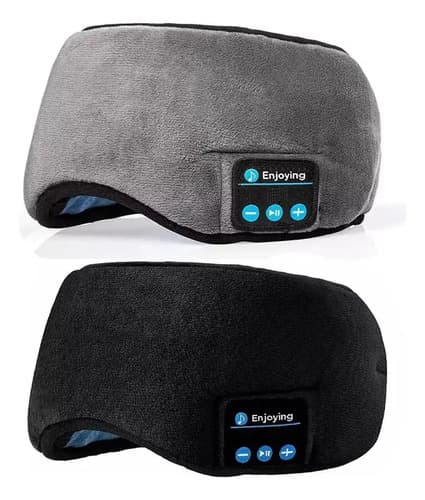 Máscara De Ojos Para Dormir Con Bluetooth - A Pedido_exkarg Negro 4
