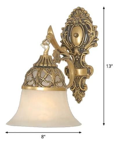 Aplique De Pared Modern Frosted Glass - A Pedido_exkarg Dorado 3