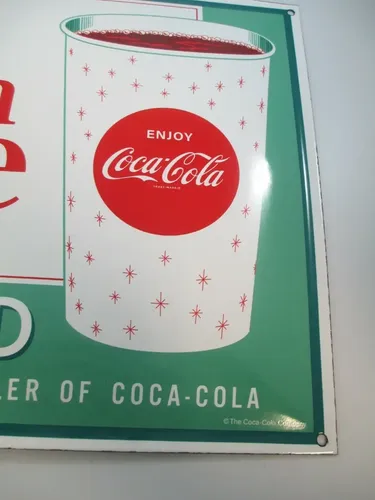 Cartel Coca Cola Enamelware Sign Retro - A Pedido_exkarg Zzz 3
