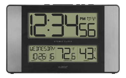 Reloj De Pared Digital 513-1417h La Crosse - A Pedido_exkarg Gris 3