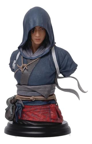Busto Decorativo  Assassins Creed Shadows: Naoe - A Pedido Negro