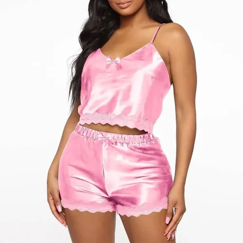 Pijama De Mujer Lace Pajamas Sets - A Pedido_exkarg Negro Xxx 2