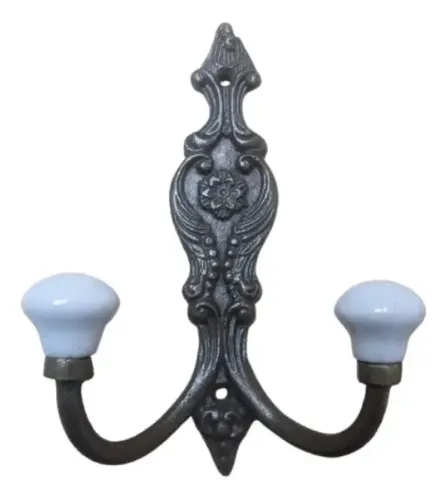Percha Hierro Rustico Estilo Frances - A Pedido_exkarg Negro