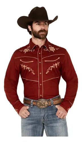 Camisa Wrangler Men's Rodeo - A Pedido_exkarg Negro M 4