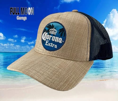 Gorra Corona Extra Beer Straw - A Pedido_exkarg Marrón M 4
