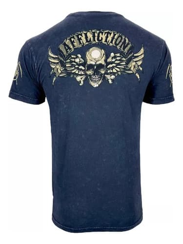 Remera Affliction Heir Of Souls - A Pedido_exkarg Azul 38 3