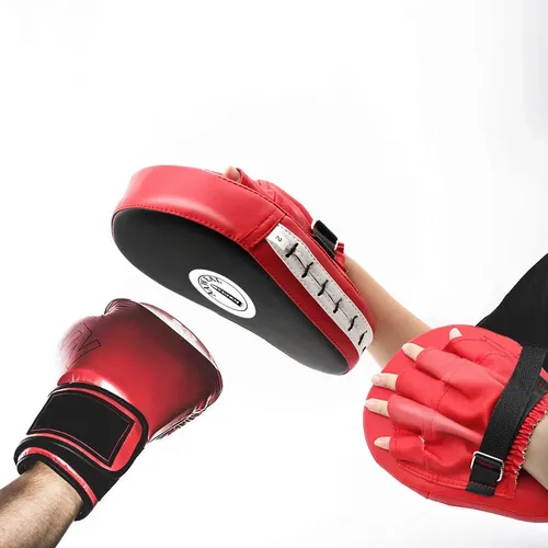 Pads De Entrenamiento Mma Boxeo - A Pedido_exkarg Rojo