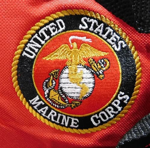 Bolso Us Marine Corps Emblems Red - A Pedido_exkarg Rojo 2