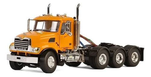 Camión En Miniatura Wsi Mack Granite 8x4 Usa 33-2019 Esc 1/50, Color Amarillo