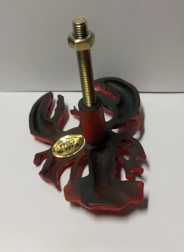Tirador De Armario Langosta Roja Desgastada - A Pedido Rojo 2
