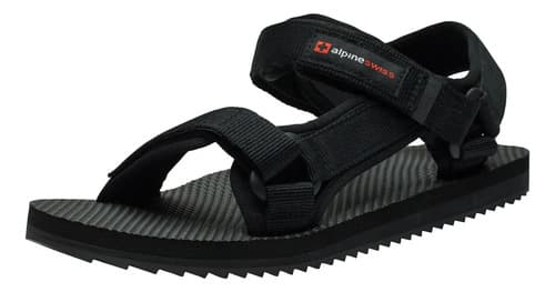 Sandalias Alpine Swiss Reid Mens - A Pedido_exkarg Negro 41 Ar 2