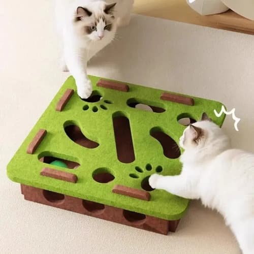 Rascador Para Gatos, Juguete Interactivo - A Pedido_exkarg Verde 2