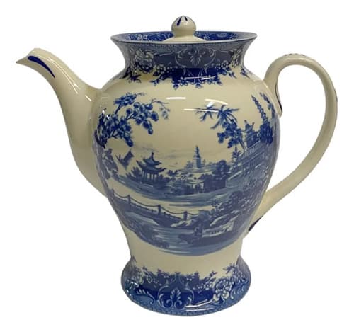 Juego Set X 12 Plato Te De Porcelana - A Pedido Azul 5