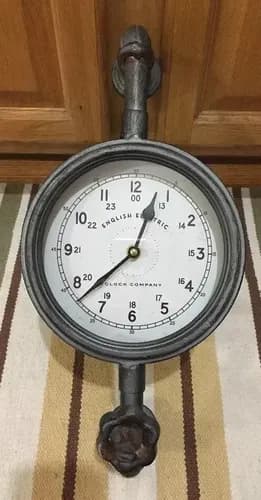 Reloj De Pared Industrial Wall Clock - A Pedido_exkarg Plomo 6