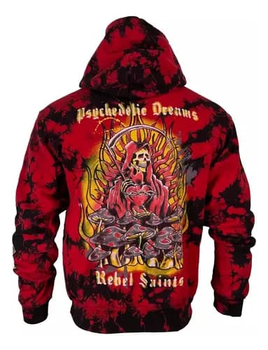 Buzo Affliction Men's Hoodie Reaper - A Pedido_exkarg S Rojo 4