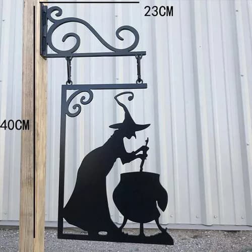 Cartel Colgante Witch Shape - A Pedido_exkarg Negro 2