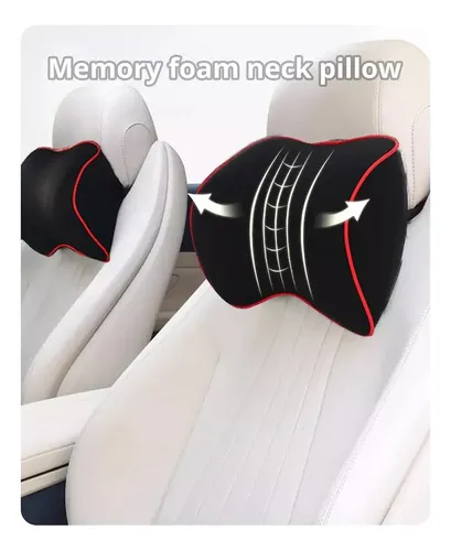 Reposacabezas Del Asiento De Coche - A Pedido_exkarg Negro 3