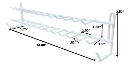 Rack Organizador Cinturones Y Corbatas - A Pedido_exkarg Blanco 2