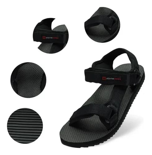 Sandalias Alpine Swiss Reid Mens - A Pedido_exkarg Negro 41 Ar 3