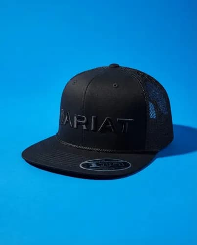 Gorra Ariat Mens 3d Embroidered Logo - A Pedido Negro M 5