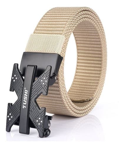 Cinturon Tactico Leisure Belt Alloy - A Pedido_exkarg Negro 125 Cm 6