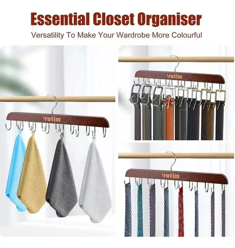 Percha Organizadora De Cinturones - A Pedido_exkarg Marrón 6