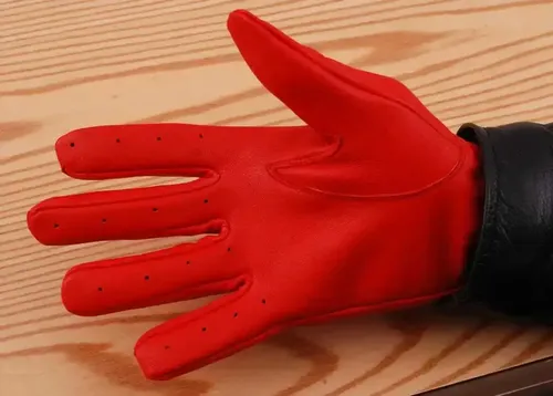 Guantes De Cuero Para Conduccion  - A Pedido_exkarg Blanco Liso Con Perforaciones 5