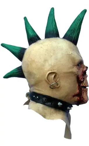 Máscara De Zombie Ghoulish Productions Billy Punk 26359 Color Nude 6