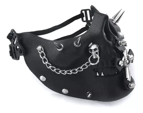 Mascara Cuero Cross Steampunk - A Pedido_exkarg Steam 3
