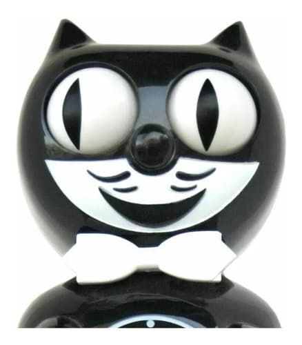 Reloj De Pared Kit Kat Clock Black - A Pedido_exkarg Negro 2