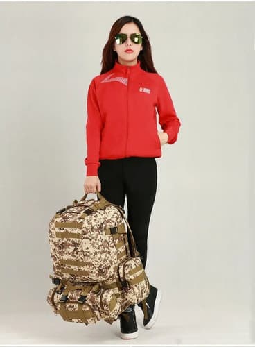 Mochila 4pcs 45l Oxford Outdoor - A Pedido_exkarg Marrón 4