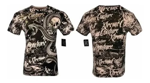 Remera Xtreme Couture Blacktooth - A Pedido_exkarg Negro Xxxx 2