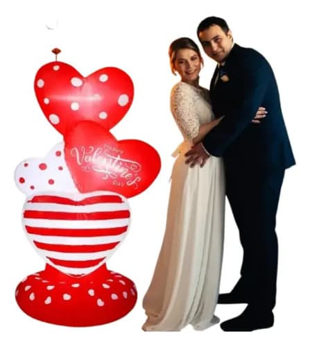 Inflable San Valentin Heart Outdoor - A Pedido_exkarg Rojo 6