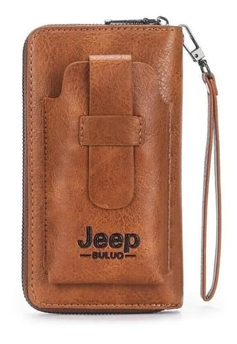 Tarjetero Portacelular Jeep Original - A Pedido_exkarg Negro 8