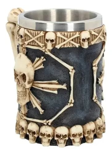 Jarro Tankard Skulls Mug - A Pedido_exkarg X 2