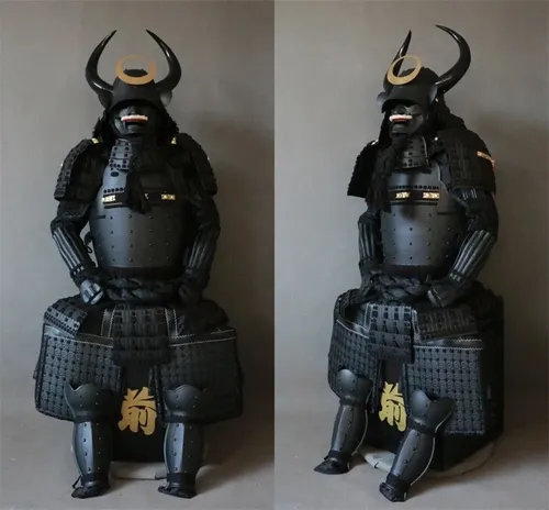 Armadura Japonesa De Samurái Negra Mate - A Pedido 4