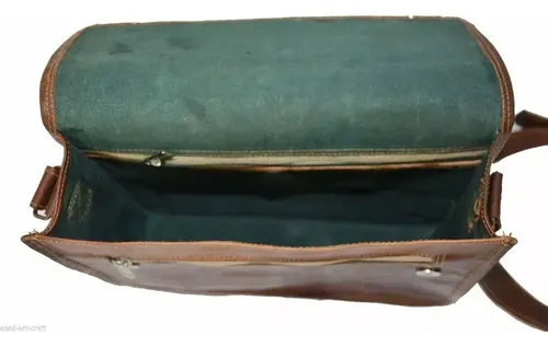 Morral Genuine Vintage Brown Leather - A Pedido_exkarg Marrón 2