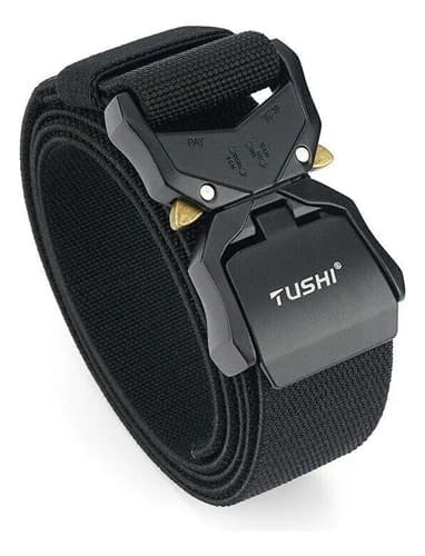 Cinturon Tactico Belt Alloy Buckle - A Pedido_exkarg Negro 125 Cm 2