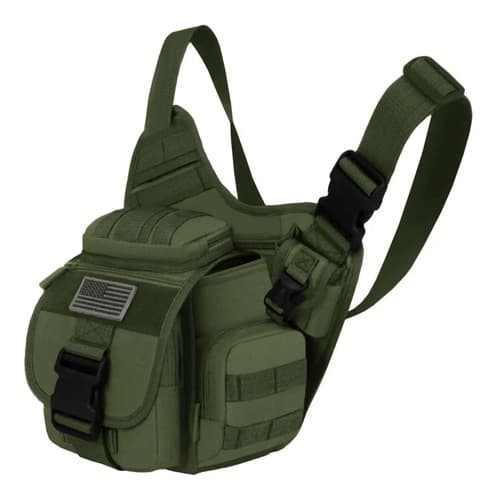 Morral East West Usa Hiking Olive - A Pedido_exkarg Verde Liso 3