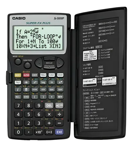 Calculadora Casio Fx-5800p Scientific - A Pedido_exkarg Negro