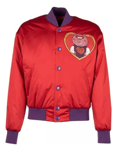 Campera Dolce & Gabbana Glitter Heart - A Pedido_exkarg Rojo 38