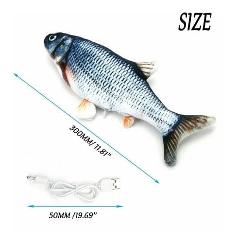 Juguete Para Gatos,pescado Movedizo - A Pedido_exkarg