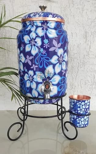 Dispenser De Agua De Cobre Con Diseño - A Pedido Cobre 3