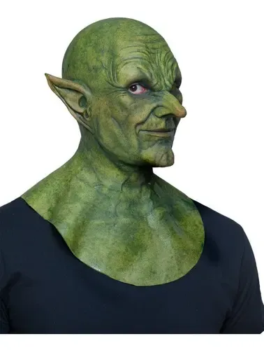 Máscara De Duende Elfo Tek'zik Hyper Mask Disfraz Halloween Color Verde 3