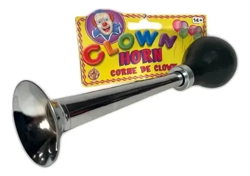 Bocina De Payaso De Broma Corneta - A Pedido_exkarg Negro 3