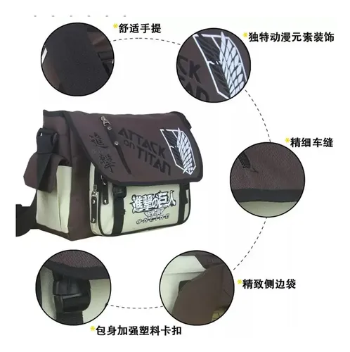 Morral Anime Attack On Titan - A Pedido_exkarg X 5