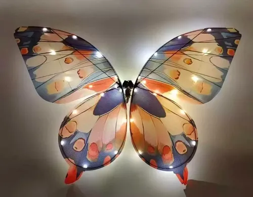 Mariposa Voladora Control Remoto Con Luz Led - A Pedido Azul