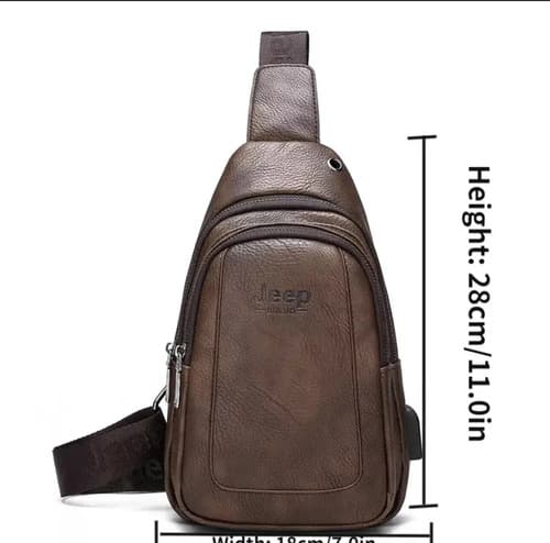 Mochila Crossbody Bag Jeep - A Pedido_exkarg Negro Liso 2